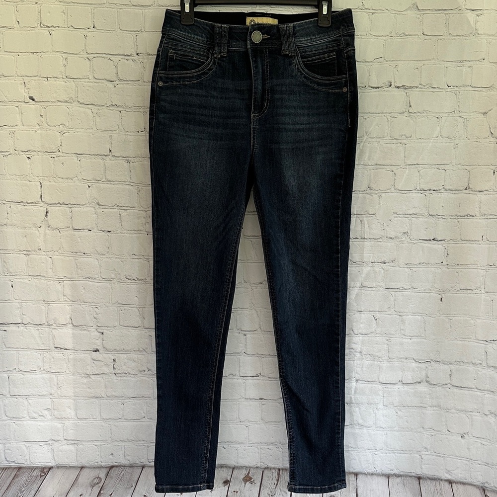 Democracy Ab Technology High Rise Dark Wash Skinny Jeans - Dark Blue size 6